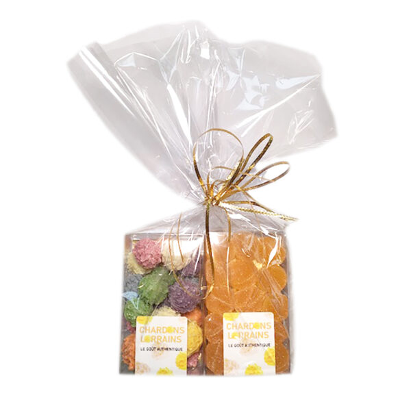 duo chardons lorrains et bonbons gélifiés à la mirabelle